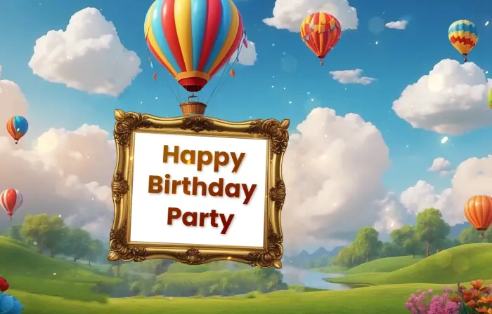 Glamorous 3D Birthday Party Invitation Slideshow